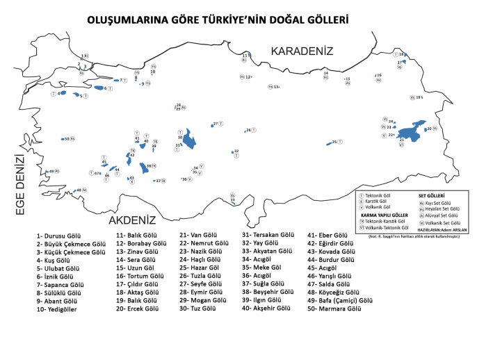 Türkiye'nin doğal gölleri