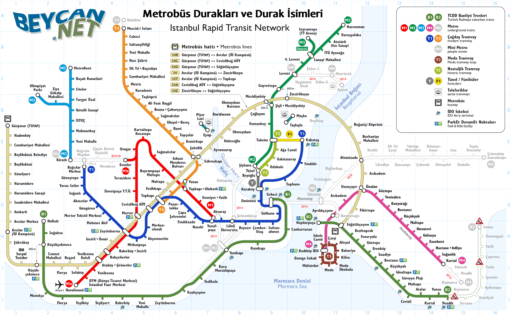 istanbul metrobus duraklari haritasi en kisa yoldan nasil giderim