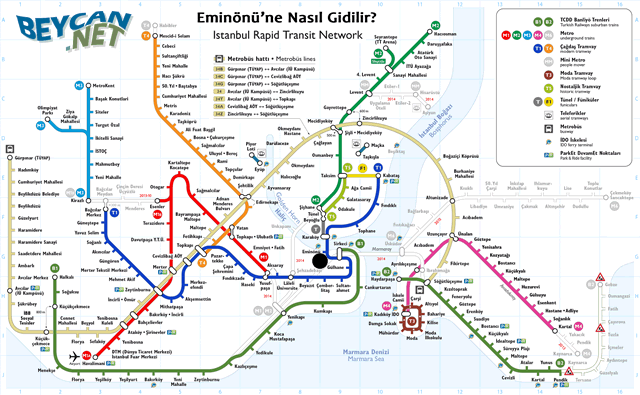 Eminonu'ne nasil gidilir