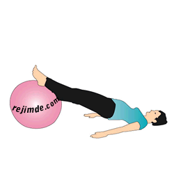 Pilates Topu ile Kalça Hareketi