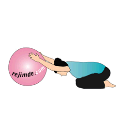 Pilates Topu ile Vücut Esnetme