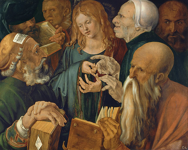 albrecht durer - christ among the doctors